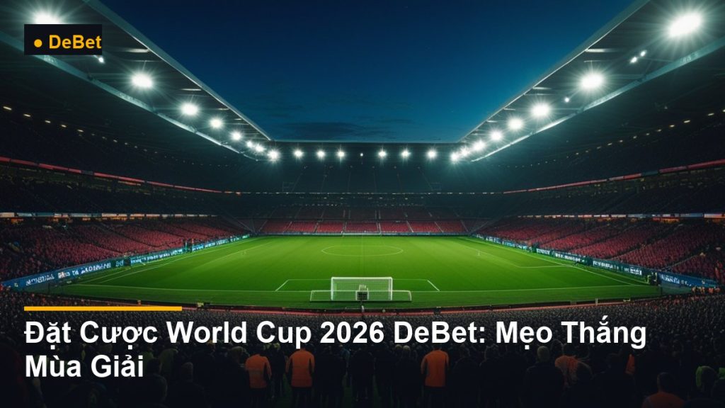 sân vận động bóng đá về đêm - Đặt Cược World Cup 2026 DeBet: Mẹo Thắng Mùa Giải